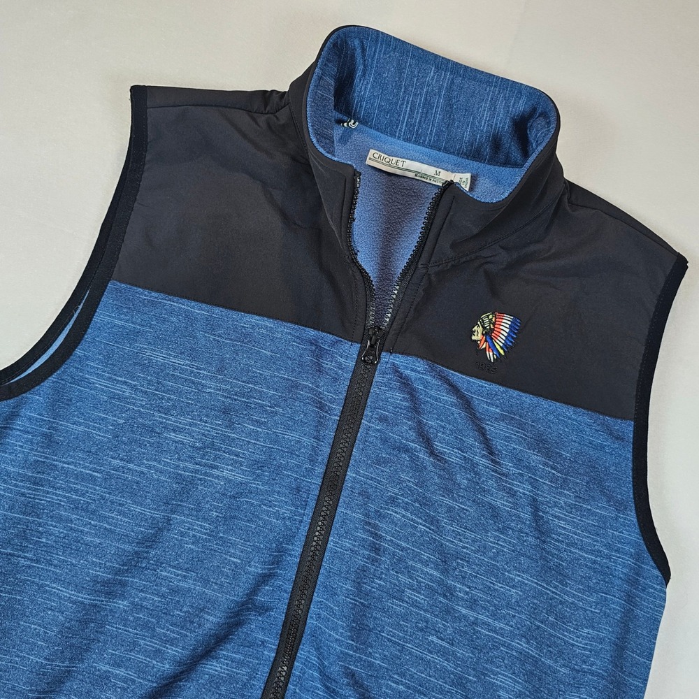 Shinnecock Hills Golf Club Criquet Mens Full Zip Golf Vest Fleece Lined Medium